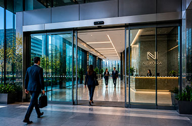 Home Puerta automática corrediza para edificios corporativos